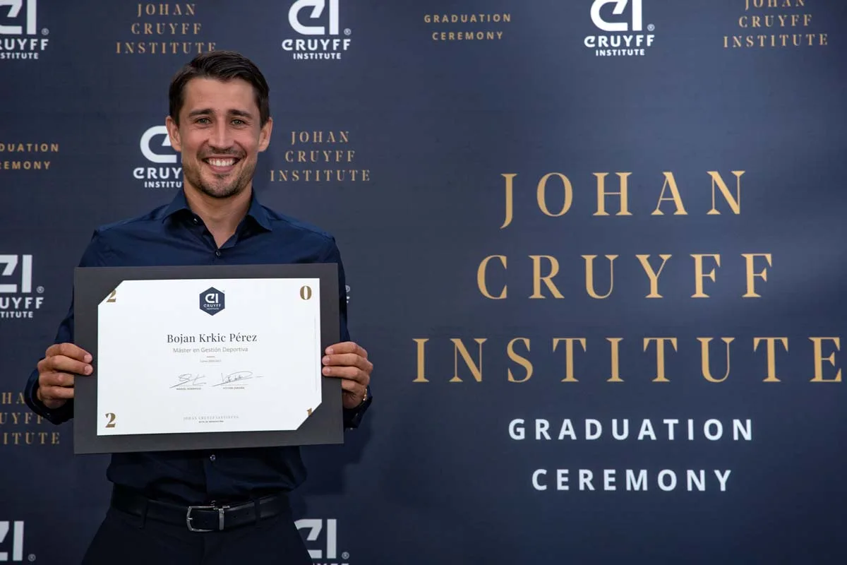 Bojan Krkic- Mariël Koerhuis - Voetballers zijn tegenwoordig geïnteresseerder in een opleiding - Johan Cruyff Institute