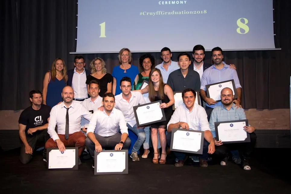 The graduations put the finishing touch to another academic year at Johan Cruyff Institute
