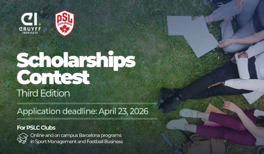Johan Cruyff Institute and Premier Soccer Leagues Canada launch a new edition of their successful scholarship program