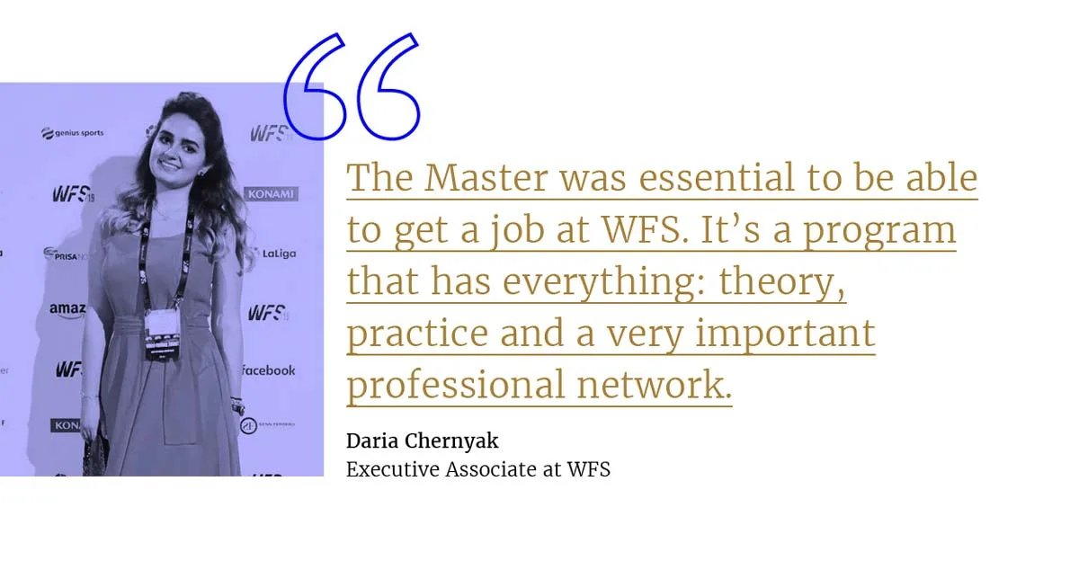 Our Master in Football Business: a gateway to the football industry