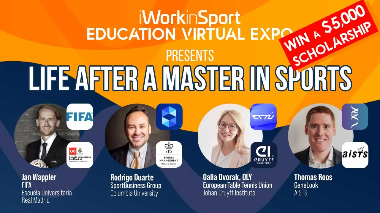 Toda la información sobre nuestros programas en gestión deportiva, en iWorkinSport Educational Virtual Expo